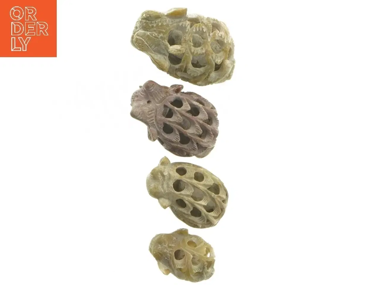 Billede 4 - Figurer af elefanter i sten (str. 6-4 cm)