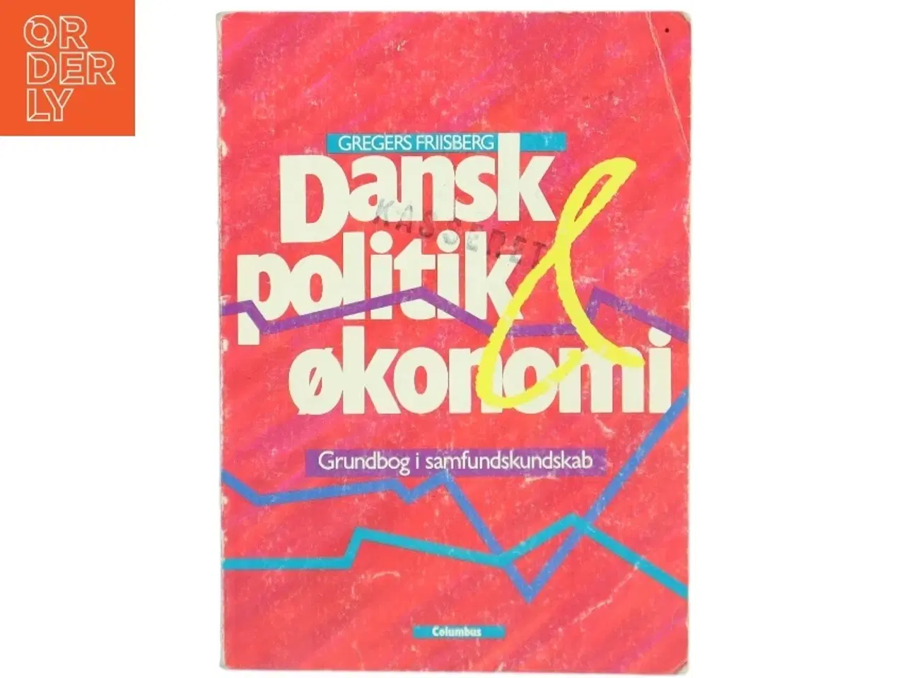 Billede 1 - Dansk politik økonomi bog fra Columbus