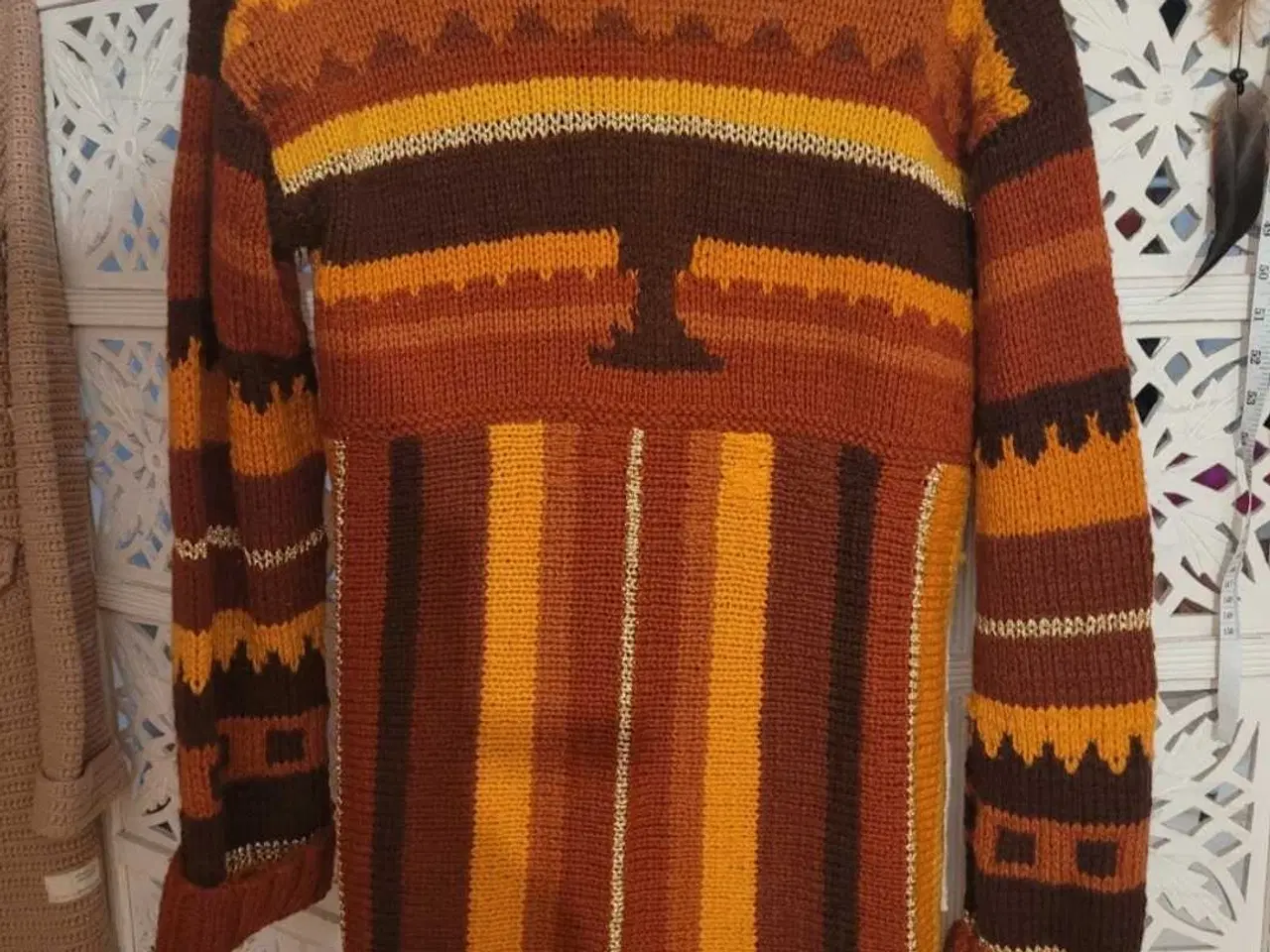 Billede 4 - Skøn håndlavet striktrøje med uld.