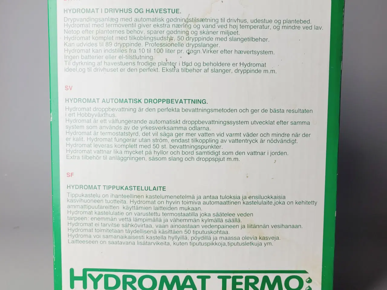 Billede 3 - ⭐️· Automatisk Hydromat Termo Drypvandingsanlæg 