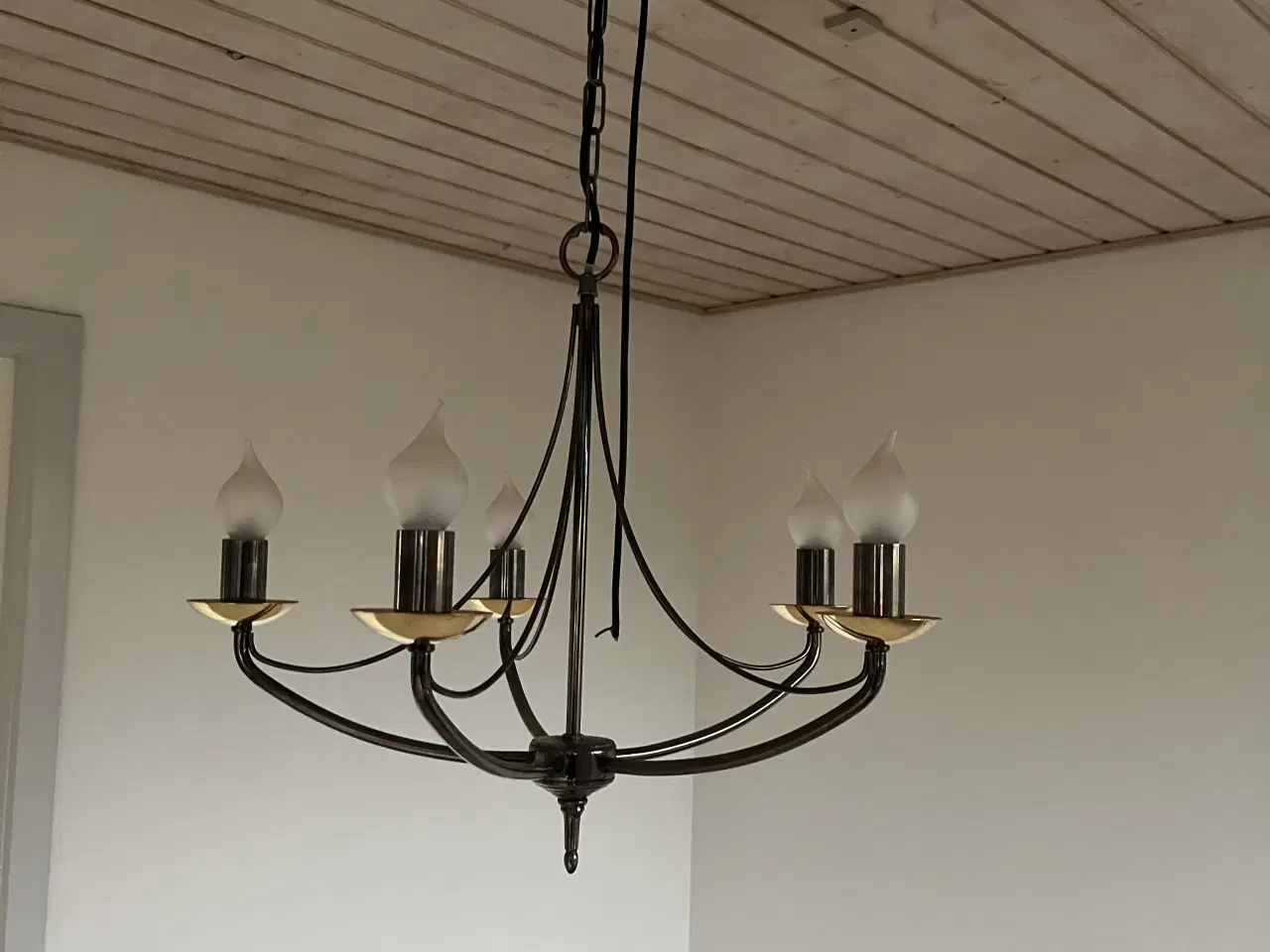 Billede 2 - Lysekrone med fem arme