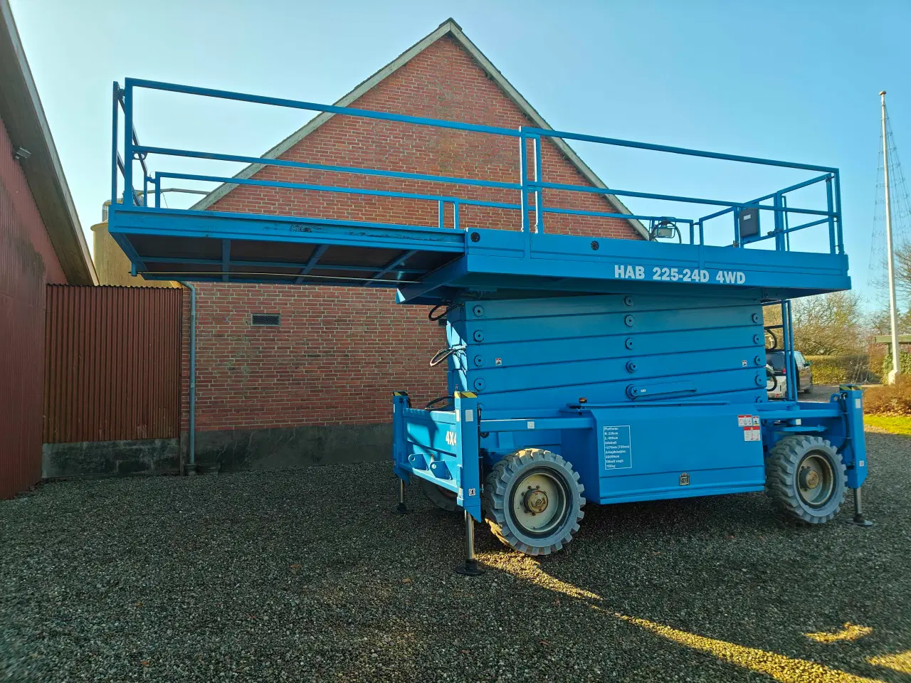 Billede 5 - HAB 225-24D 4x4 Saxelift Arbejdshøjde 22.5mtr