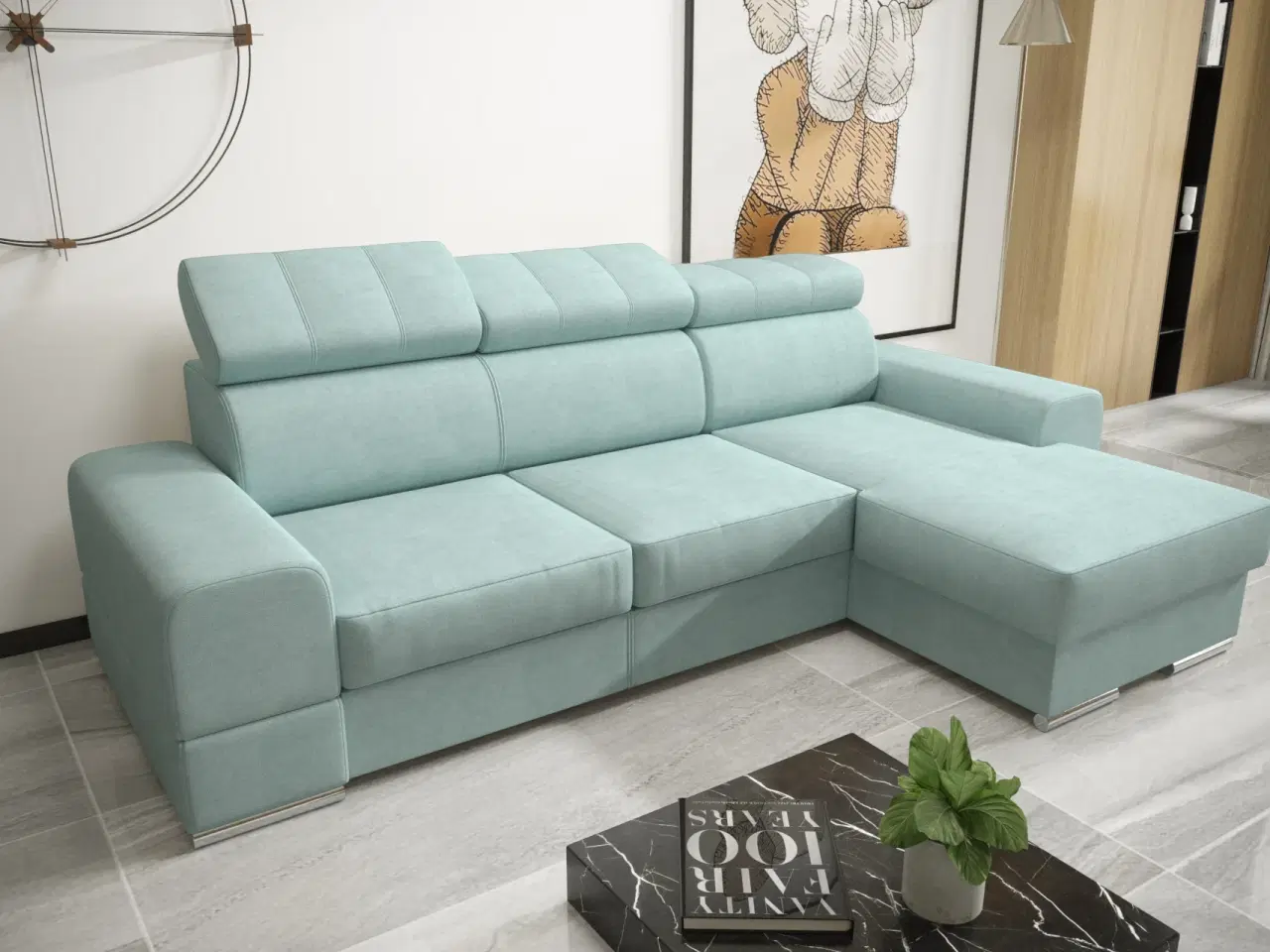 Billede 1 - ROYALS MINI HJØRNESOFA MED SOVEFUNKTION 260×160