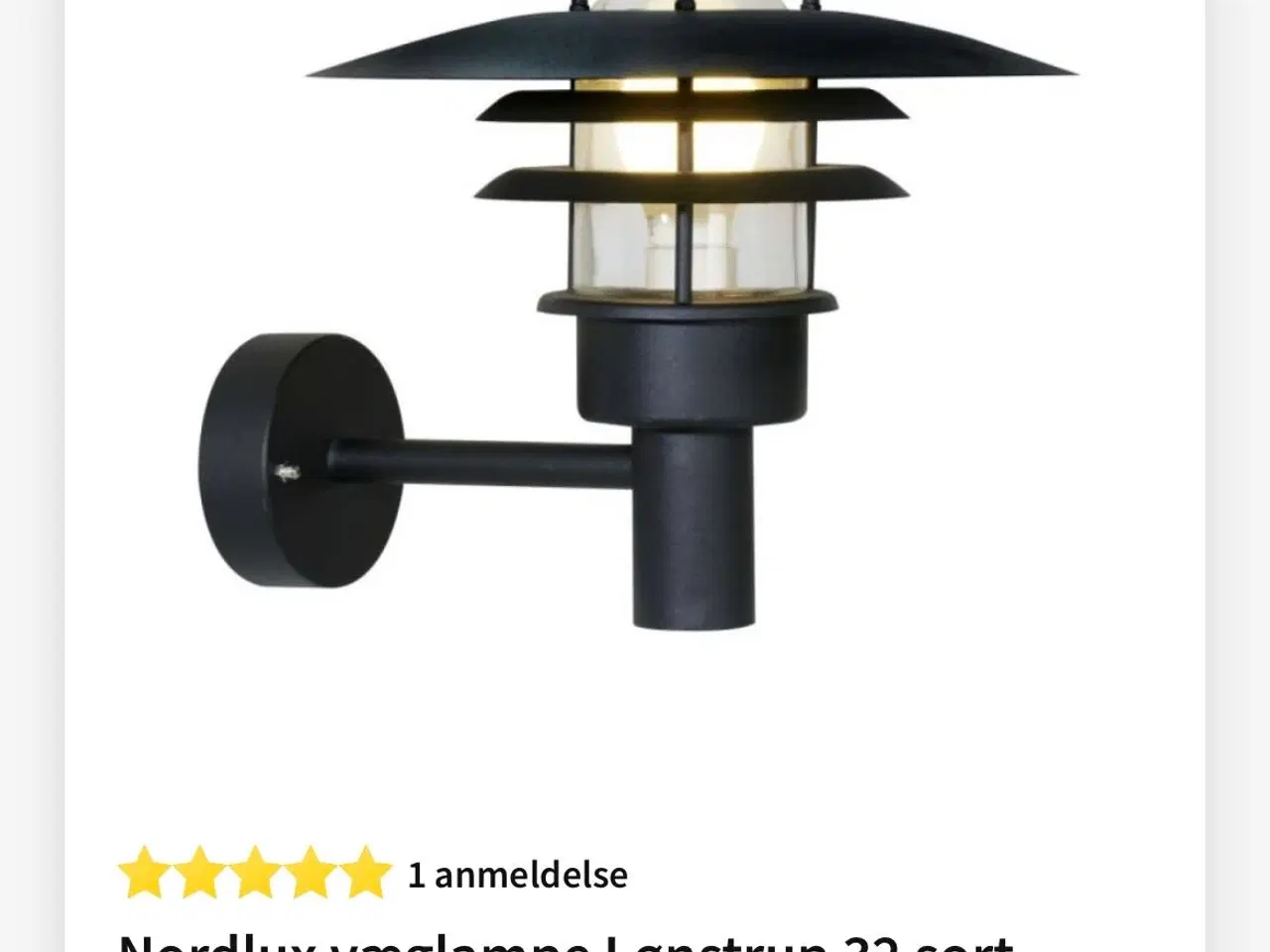 Billede 1 - Nordlux udendørs lampe