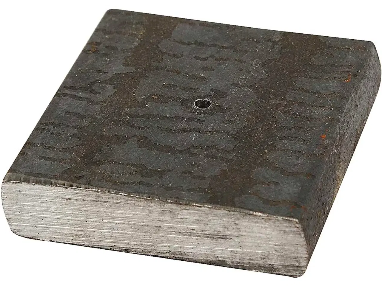 Billede 1 - Metalfod i ubehandlet jern, 4x4 cm, 1 stk.