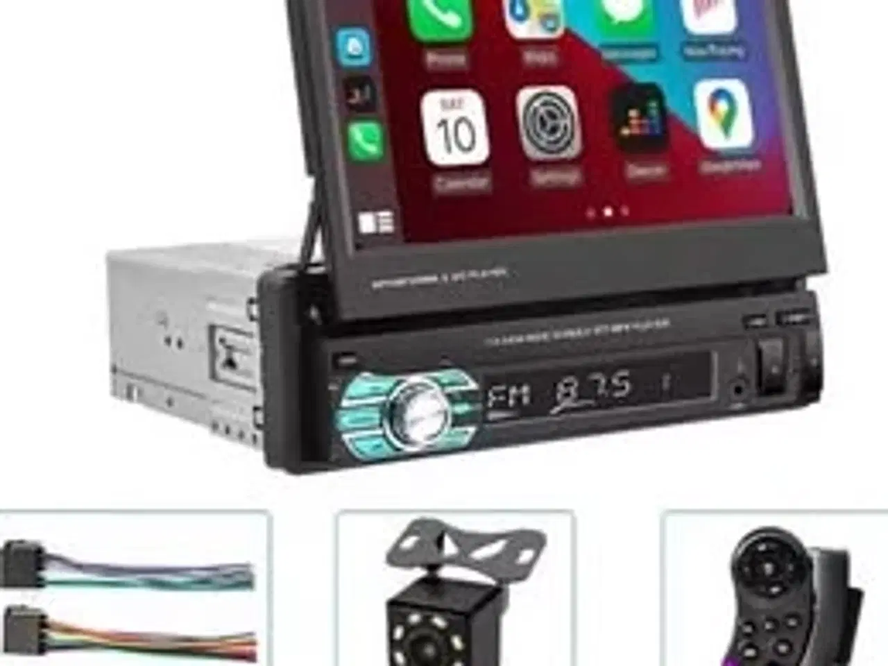 Billede 1 - Hej! Sælger min helt nye 1-DIN 7" flip-up CarPlay/