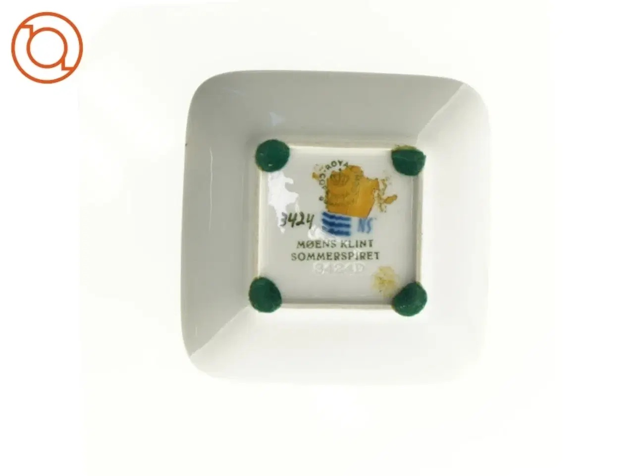 Billede 2 - Lille tallerken, 3424, Møens klint fra Royal Copenhagen (str. 10 x 10 cm)