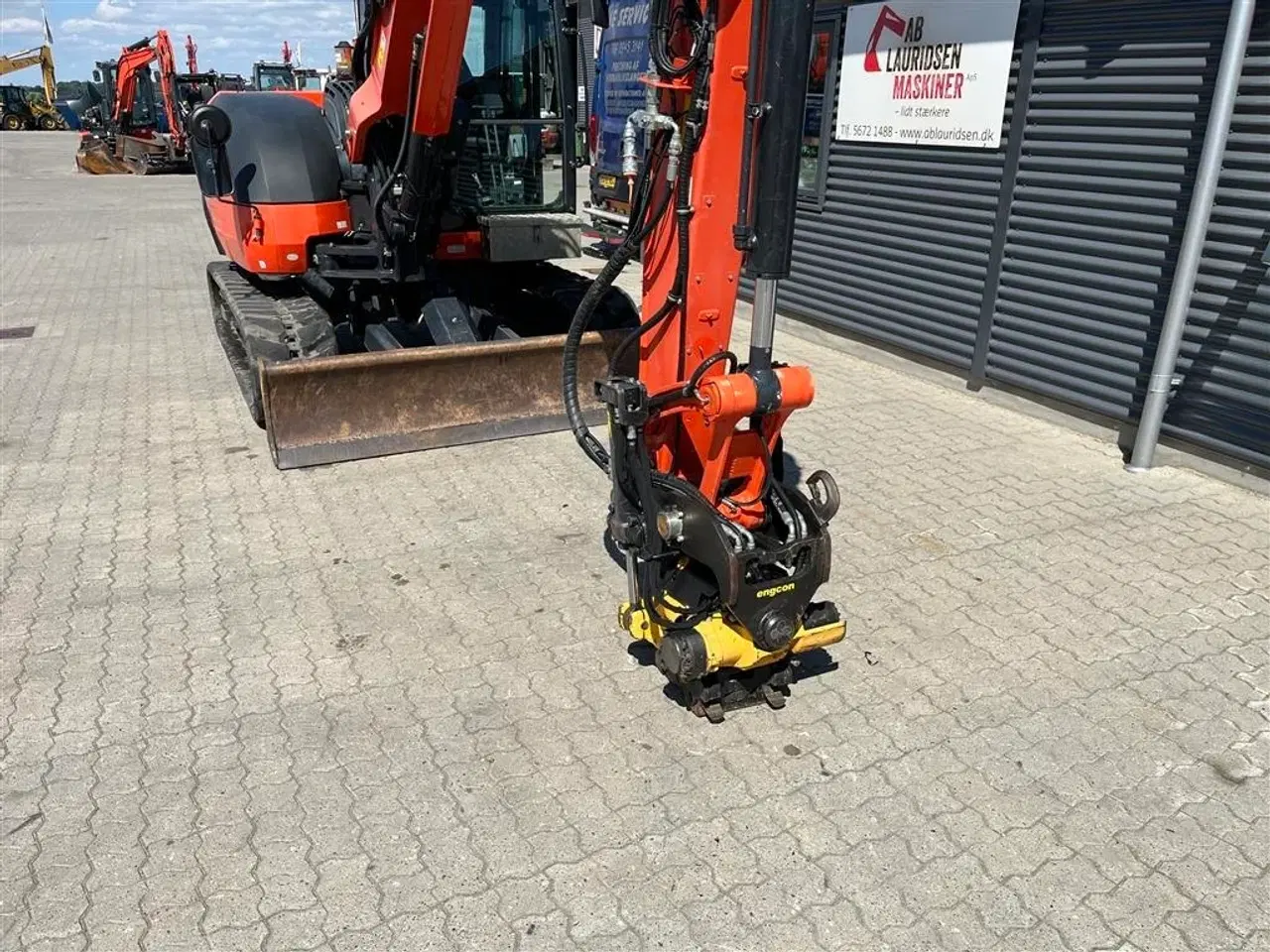 Billede 3 - Kubota KX080-4 Rotortilt, Centralsmørring og 3D Maskinstyring GPS