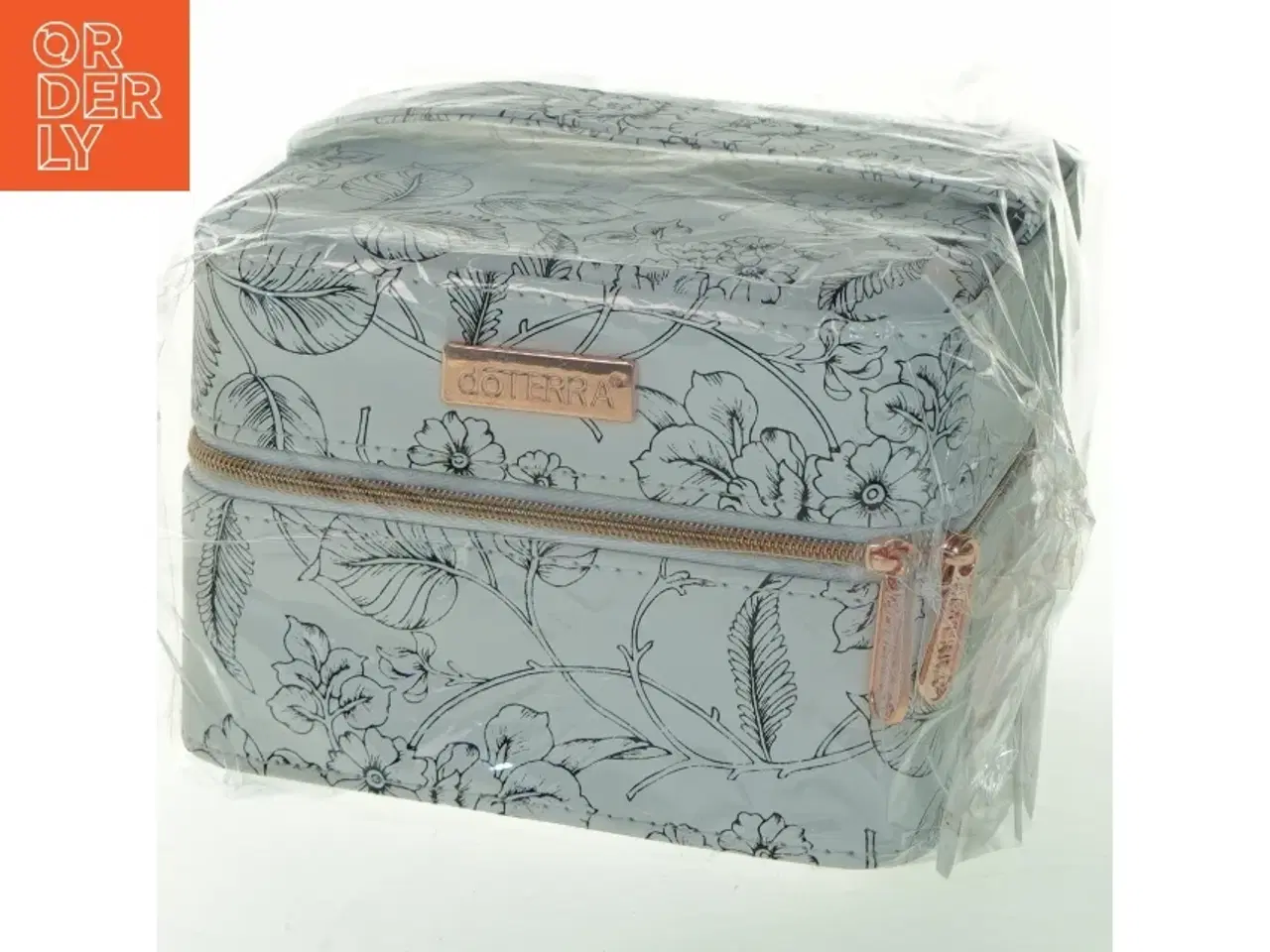 Billede 1 - doTERRA olieopbevaring med blomsterprint (str. 15x15x10 cm)