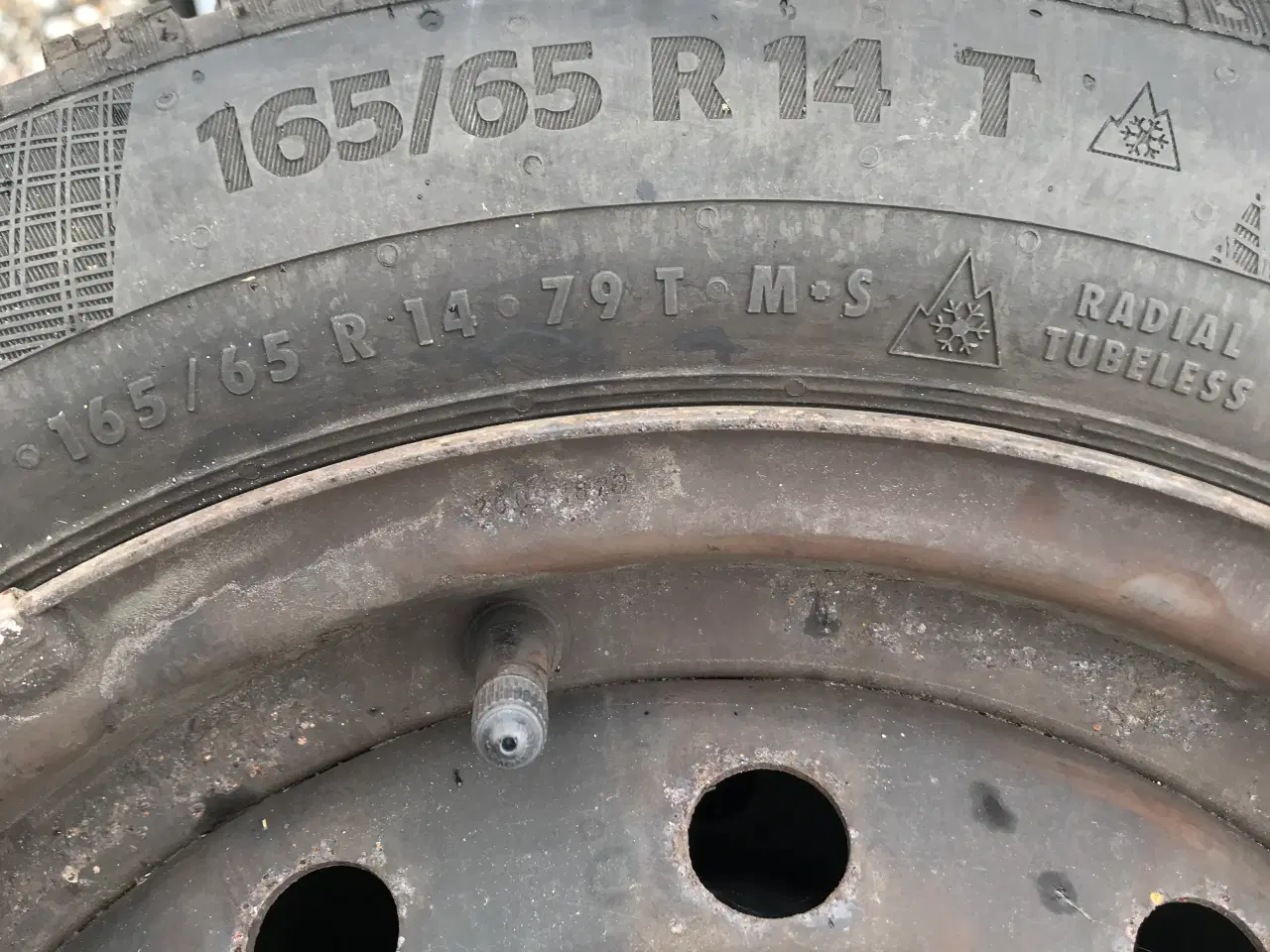 Billede 4 - Continental vinterdæk 165/65/r14 med. fælge  4.stk