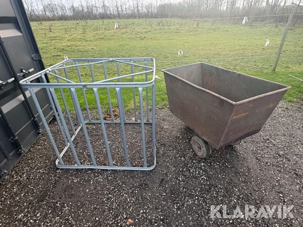 Billede 2 - Fodervogn og høhæk Randersbør