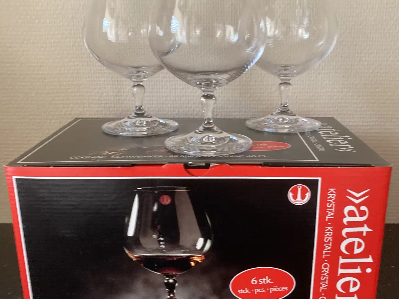 Billede 2 - Glas, congnac, øl, champange, snaps, Atelier Kryst