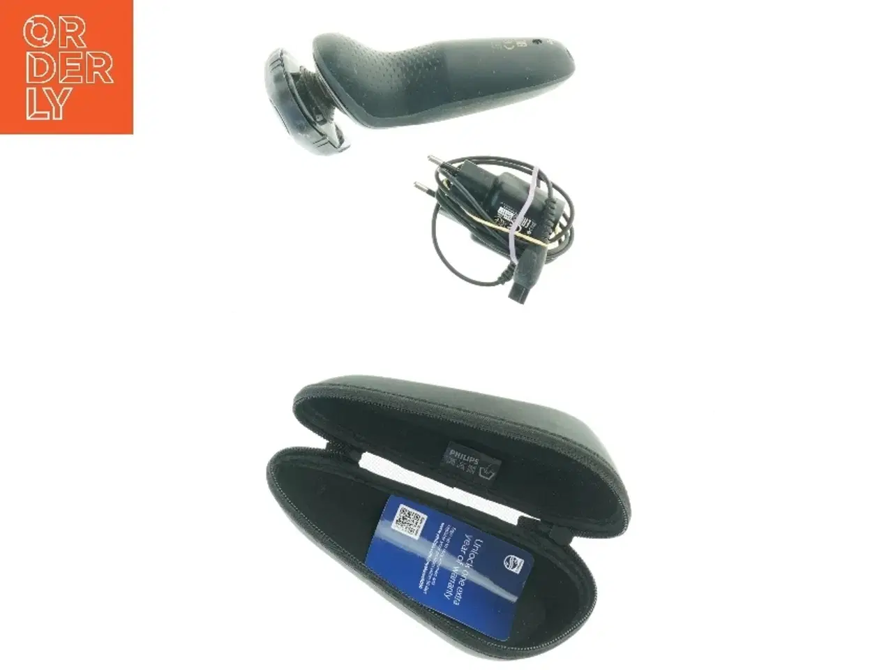 Billede 2 - Elektrisk barbermaskine med etui og oplader fra Philips (str. 20 cm)