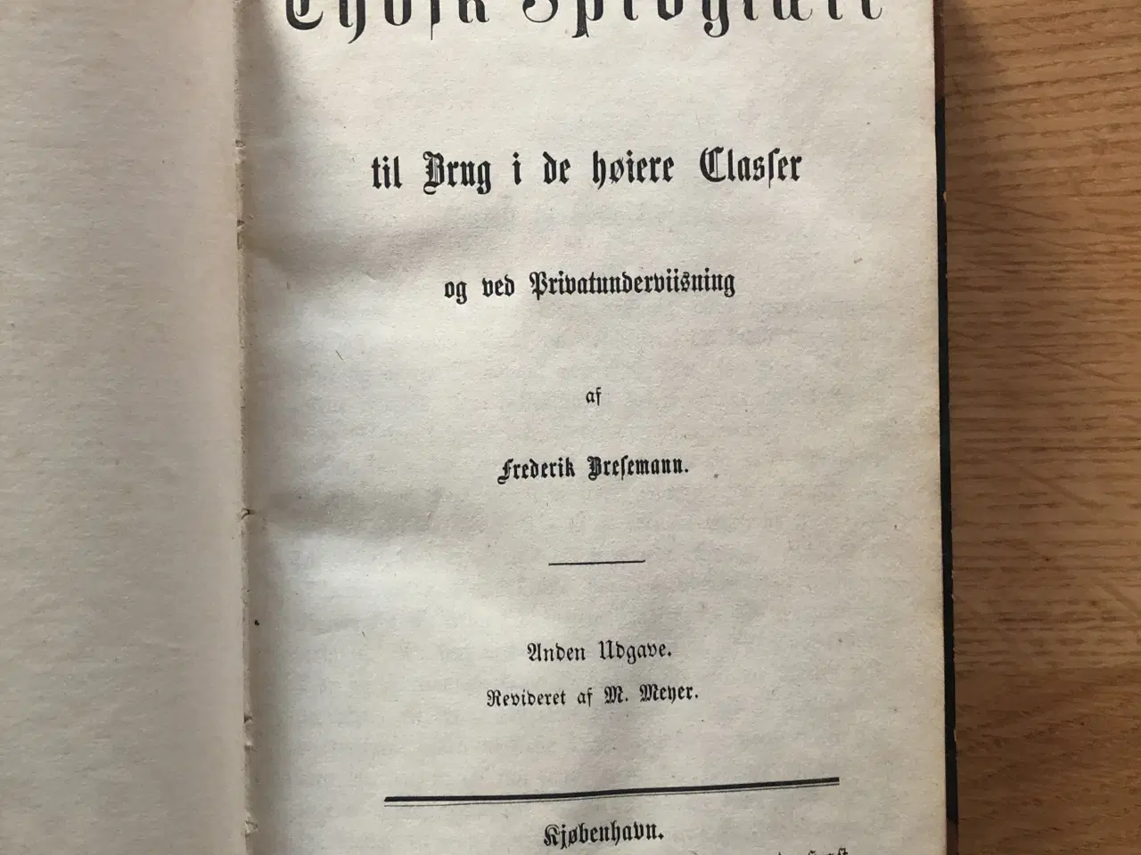 Billede 1 - Frederik Bresemann: Tydsk Sproglære til Brug i de 