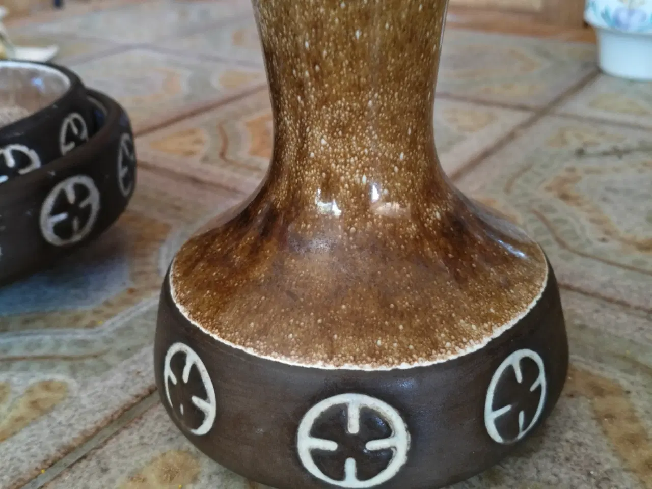 Billede 3 -  Retro keramik – Frank Keramik vase og to skåle