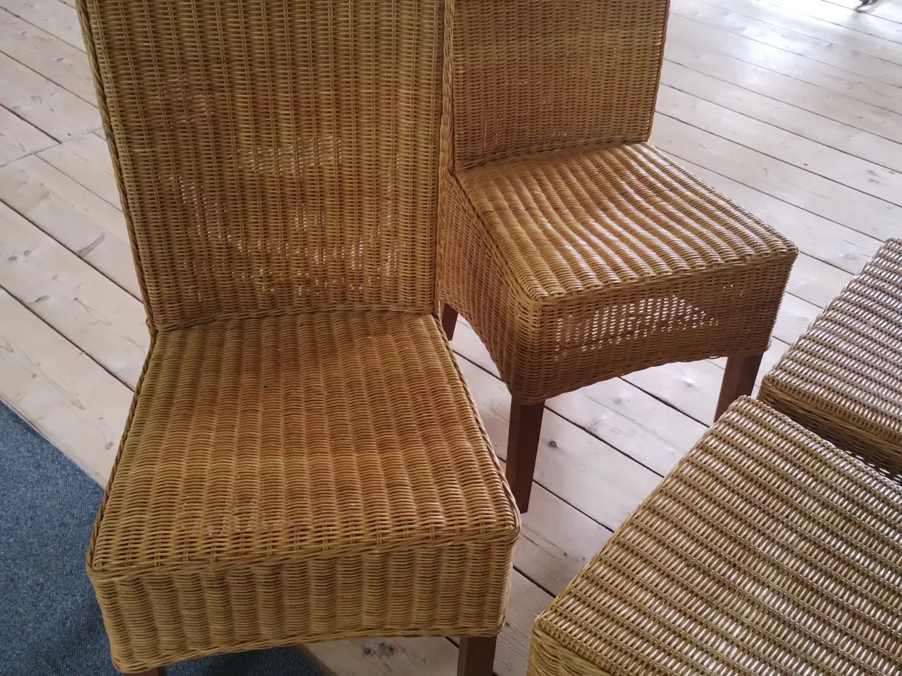 Billede 2 - Fine stole i Rattan.