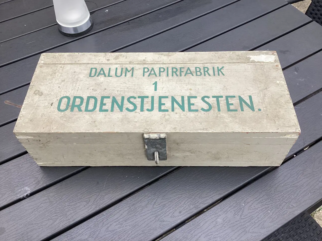 Billede 1 - Dalum papirfabrik trækasse