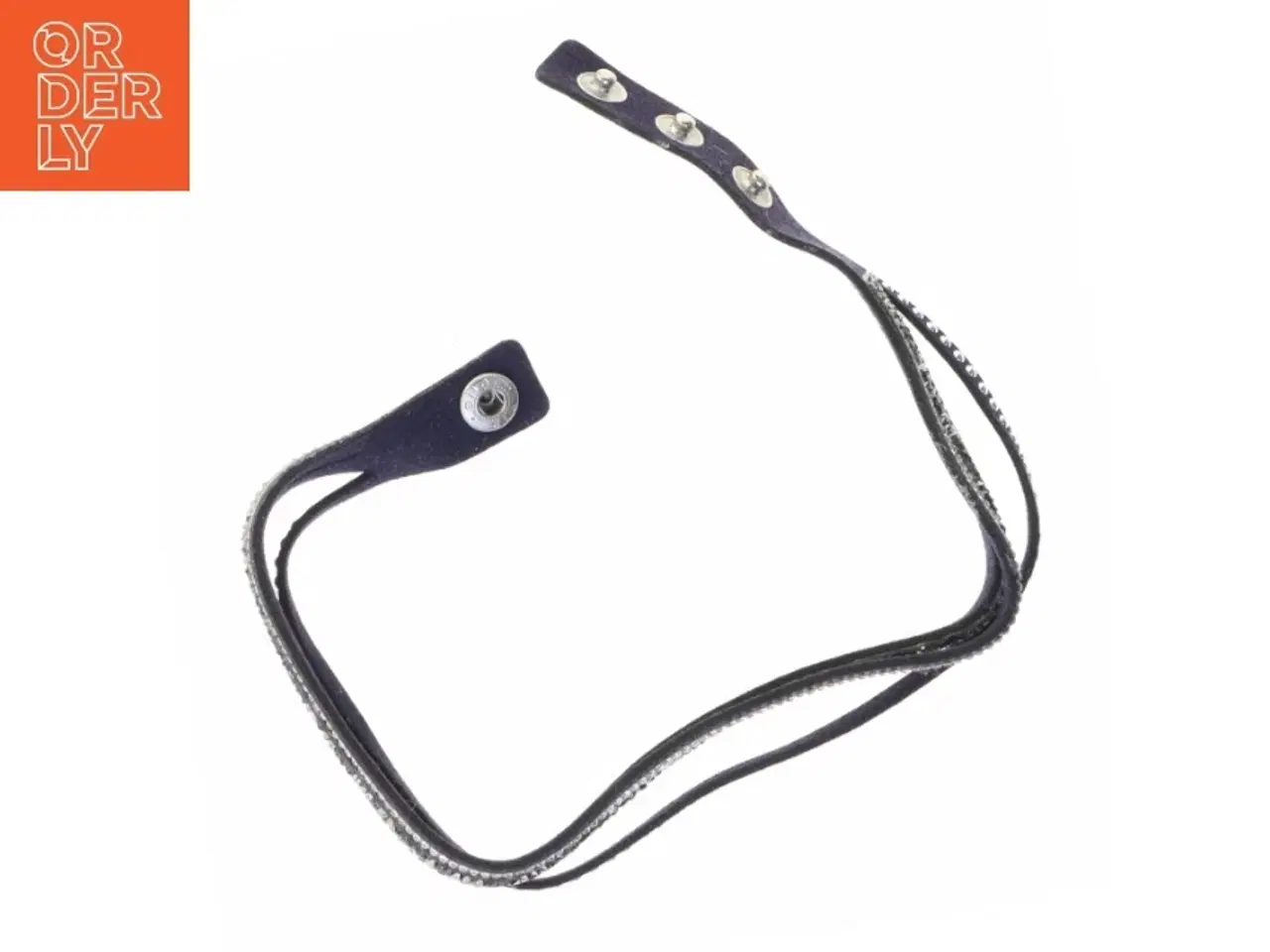 Billede 2 - Justérbar armbånd med rhinsten (str. 41 x en komma 8 cm)
