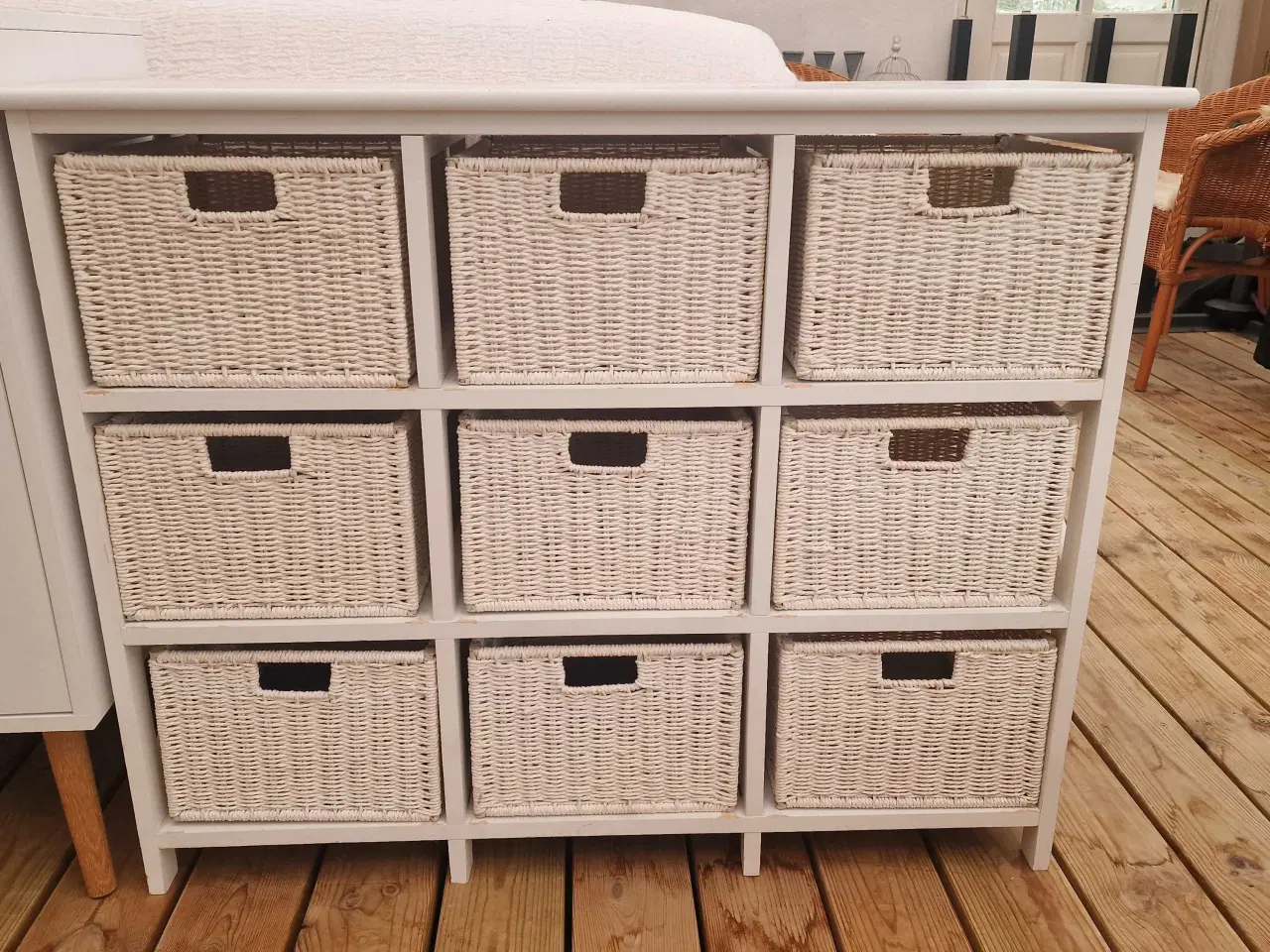 Billede 1 - Reol med 9 fletkurve