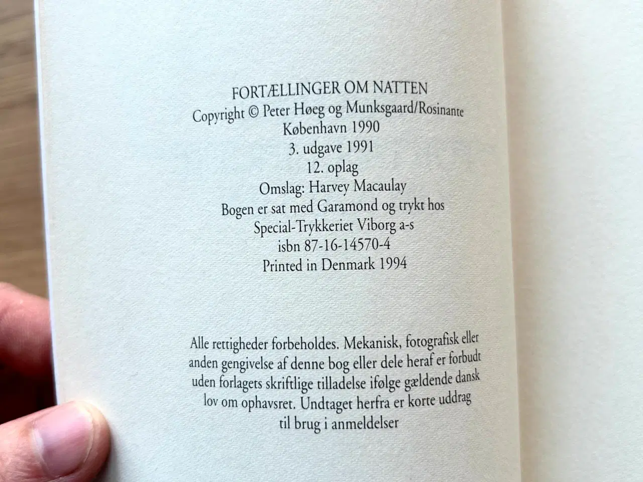 Billede 3 - Fortællinger om natten af Peter Høeg