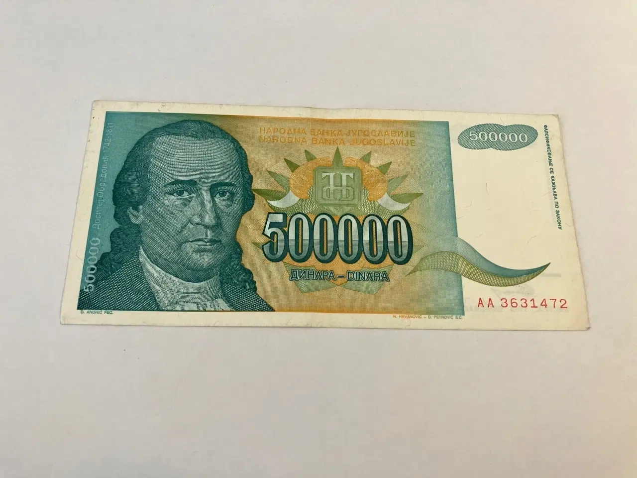 Billede 1 - 500000 Dinara Yugoslavia