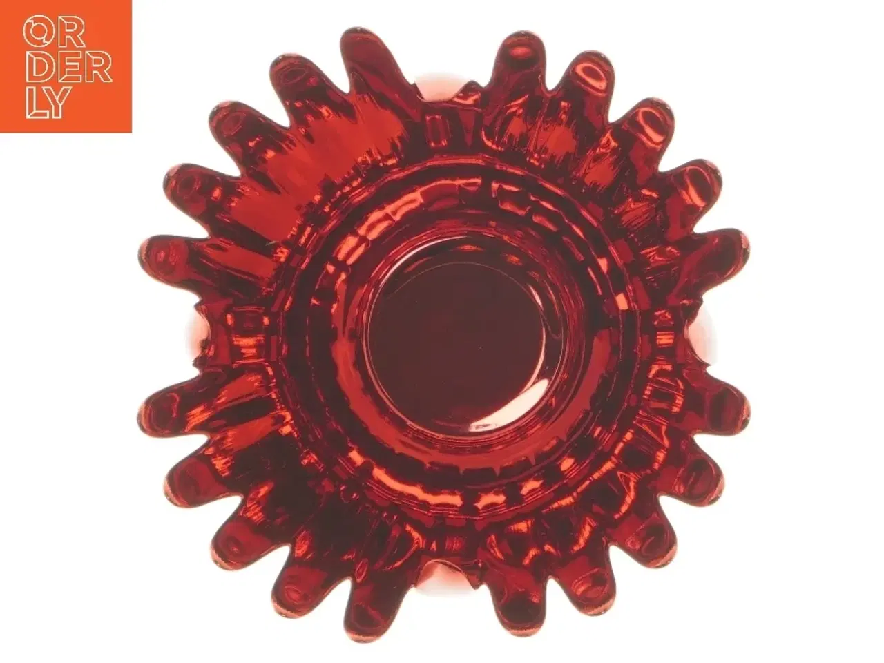 Billede 2 - Lysestage i glas fra Krifon (str. 14 cm)