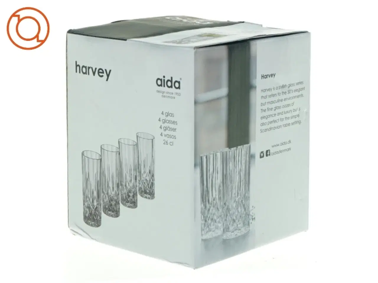 Billede 4 - Aida Harvey drikkeglas, 4 stk. fra Aida (str. 15 cm)