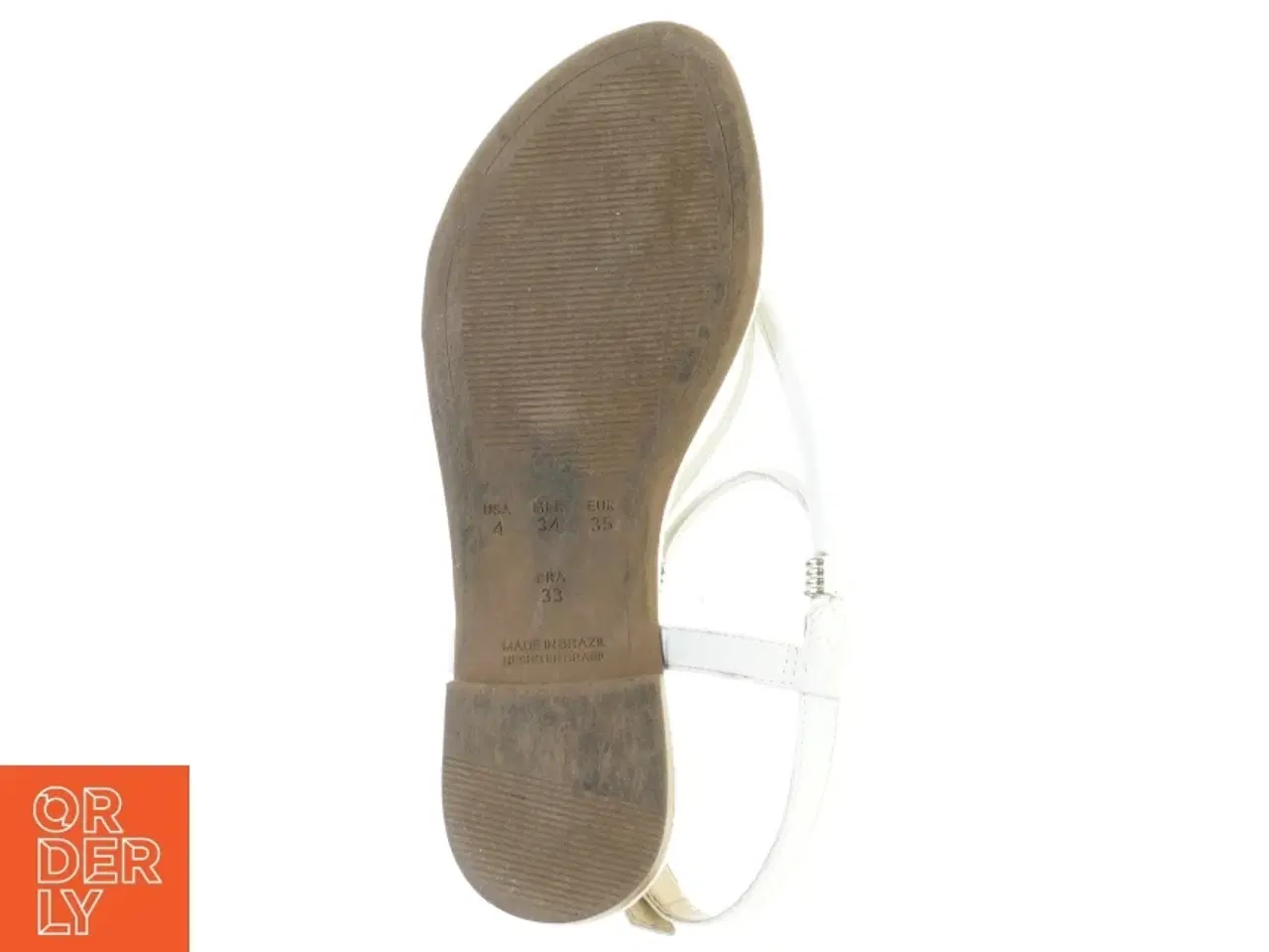 Billede 7 - Hvide sandaler med remme fra Seaside (str. 35)