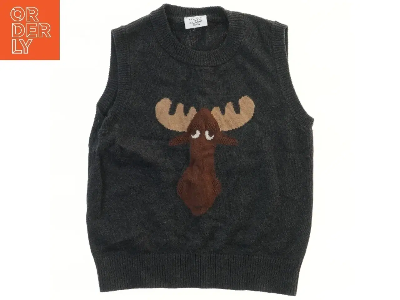 Billede 1 - Børnevest med elgmotiv fra Hust & Claire (str. 110)