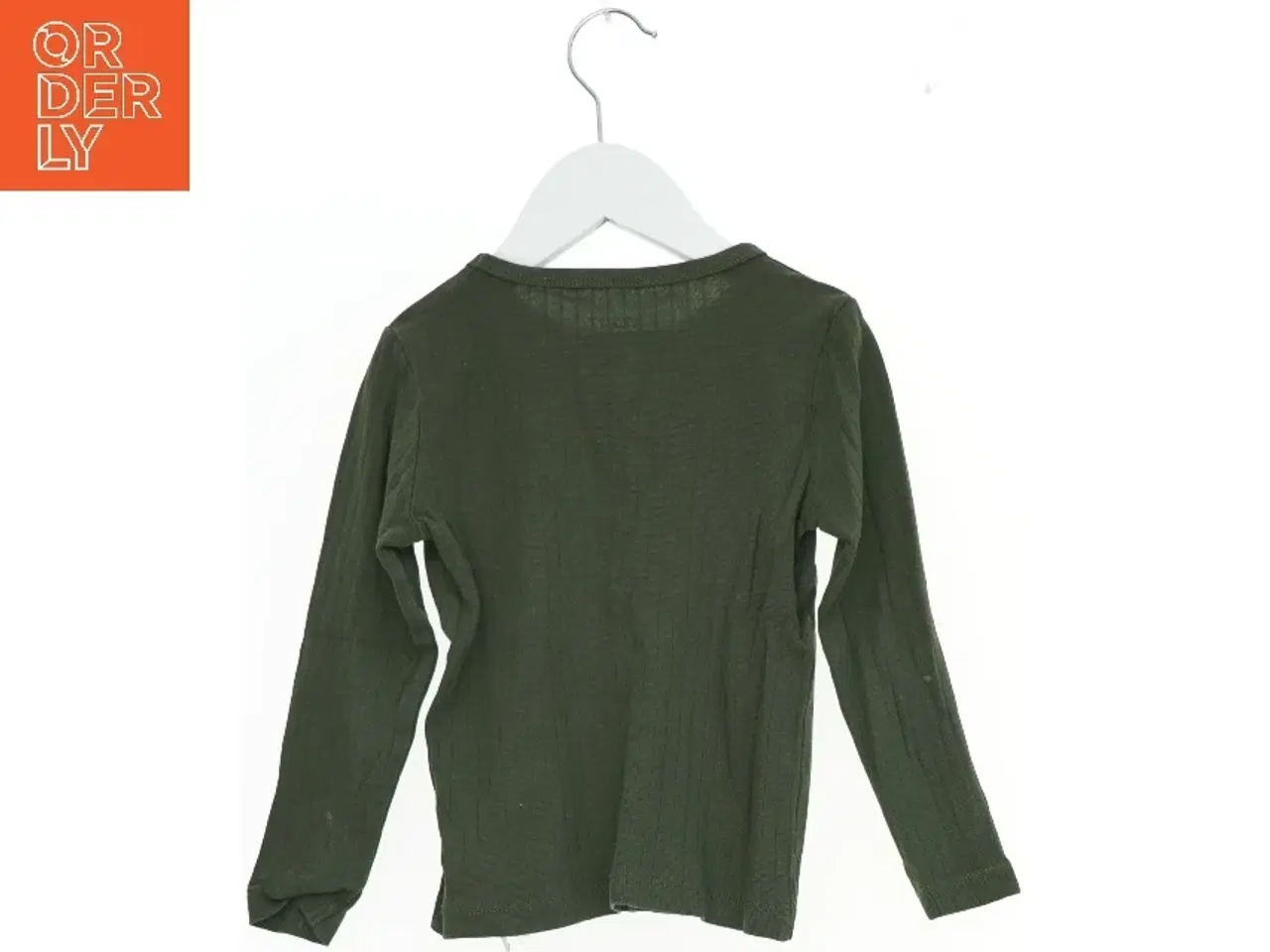Billede 2 - Langærmet grøn bluse fra Basic needs (str. 98)