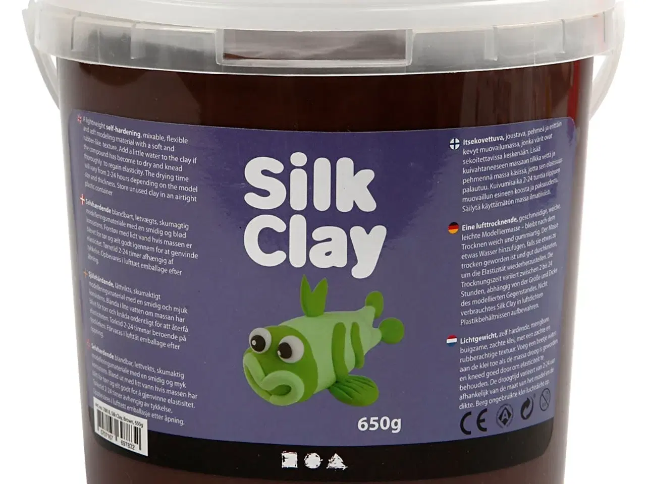 Billede 1 - Silk Clay® Brun Modelleringsmasse 650g - Selvhærdende