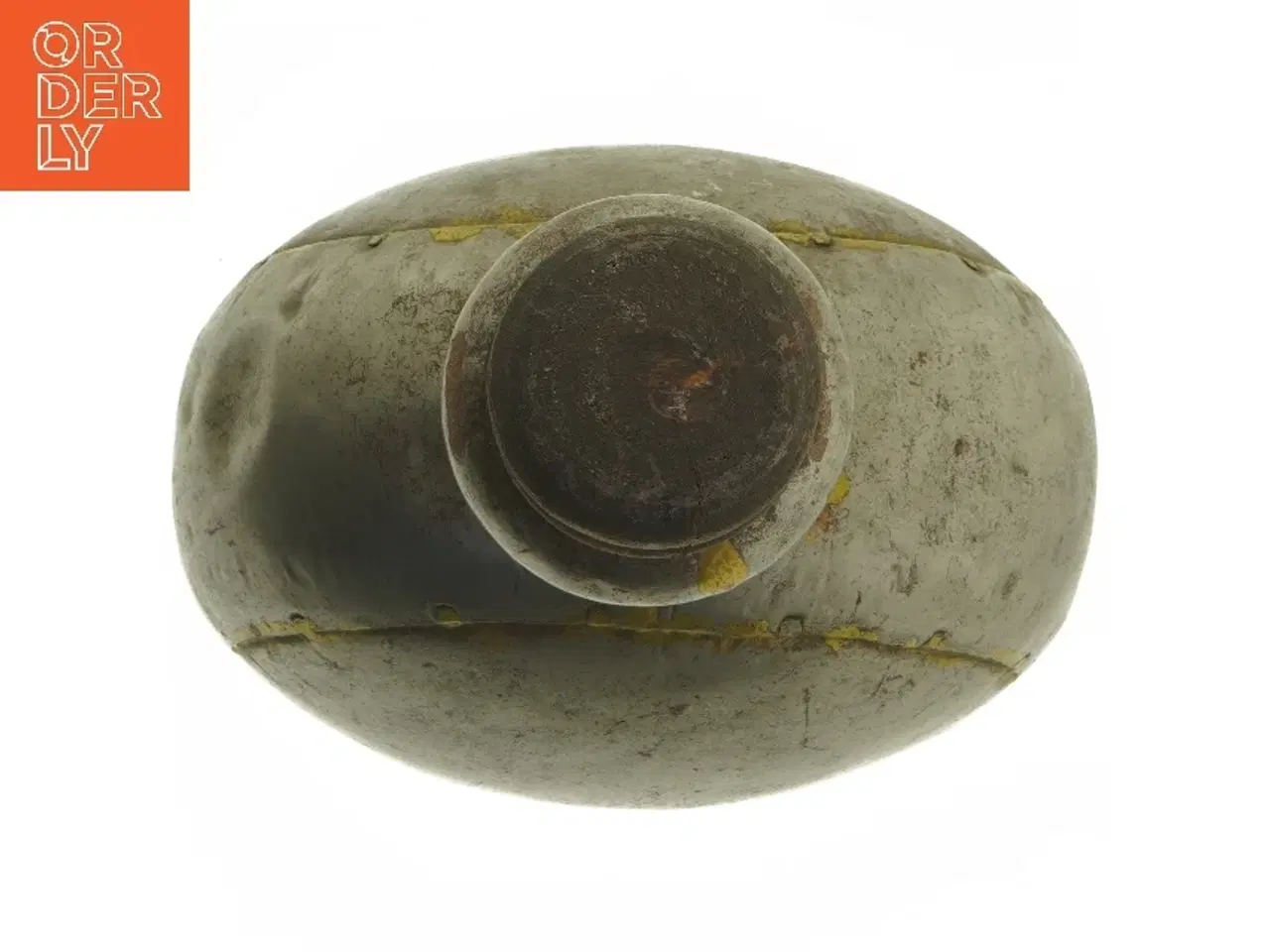 Billede 5 - Dekorativ Vintage metal flaske med træprop (str. 30x25 cm)