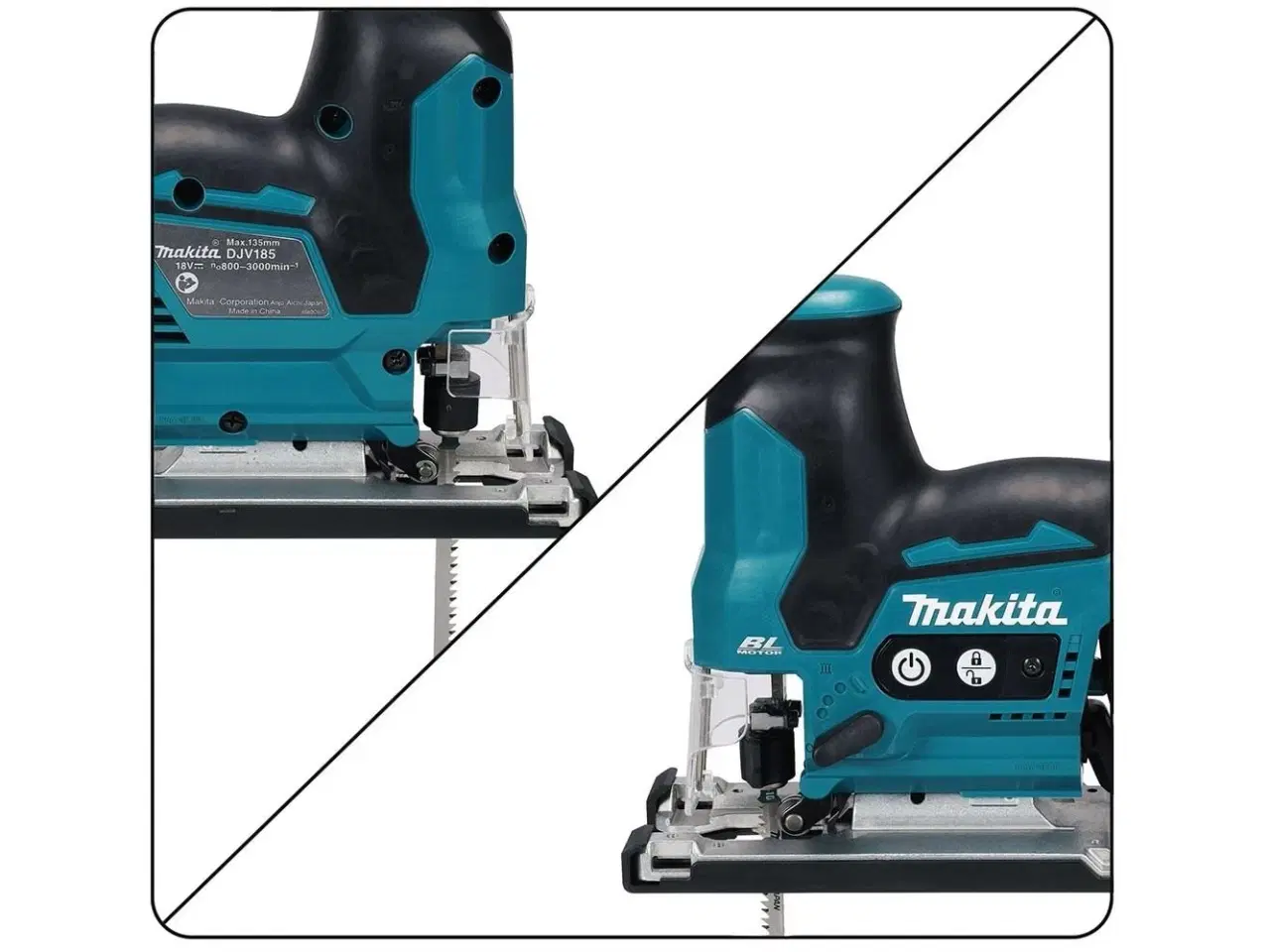 Billede 3 - Stiksav Makita DJV185Z 18V – kulfri, 3.000 spm