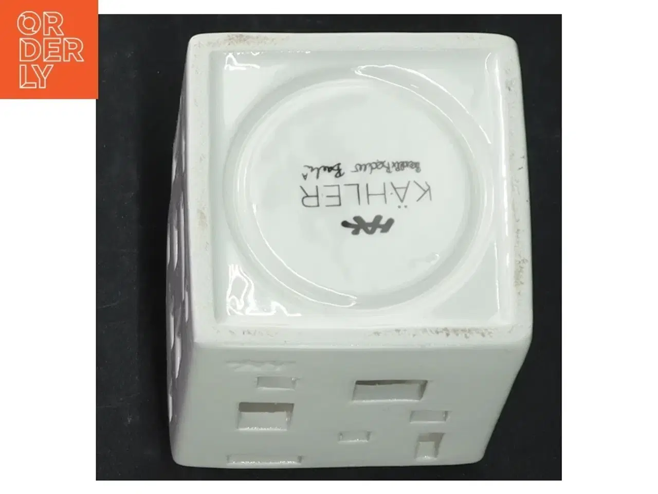 Billede 5 - Hvid porcelæns lysestage fra K&#228;hler (str. 10 x 7 cm)