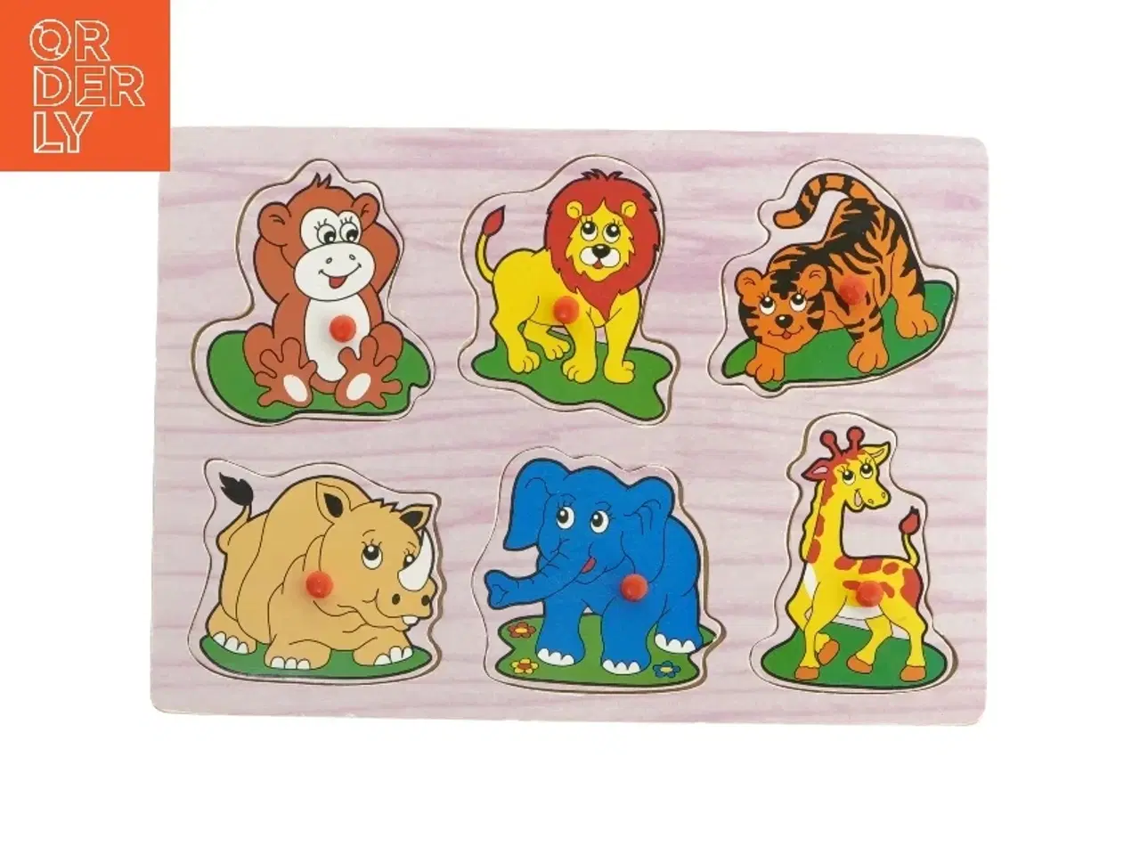 Billede 1 - Træpuslespil med dyremotiv