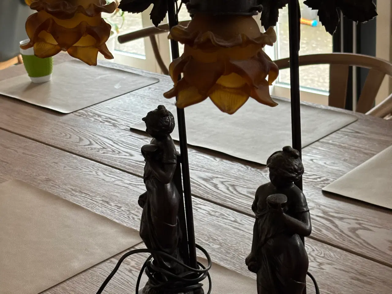 Billede 2 - 2 Art Nouveau - figurale lamper