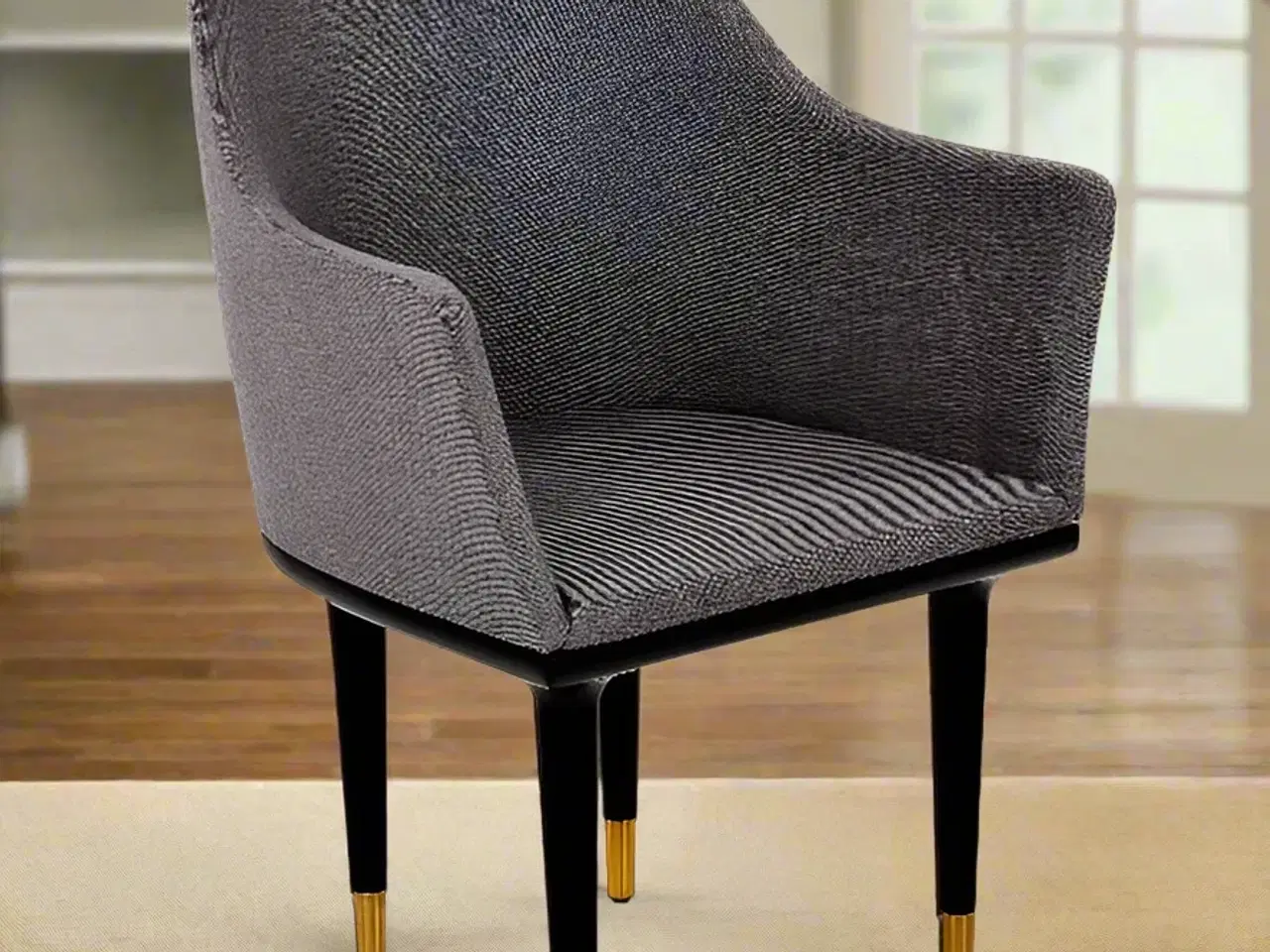 Billede 2 - Stellar Works Lunar Loungestol – Grå med Sort Stel