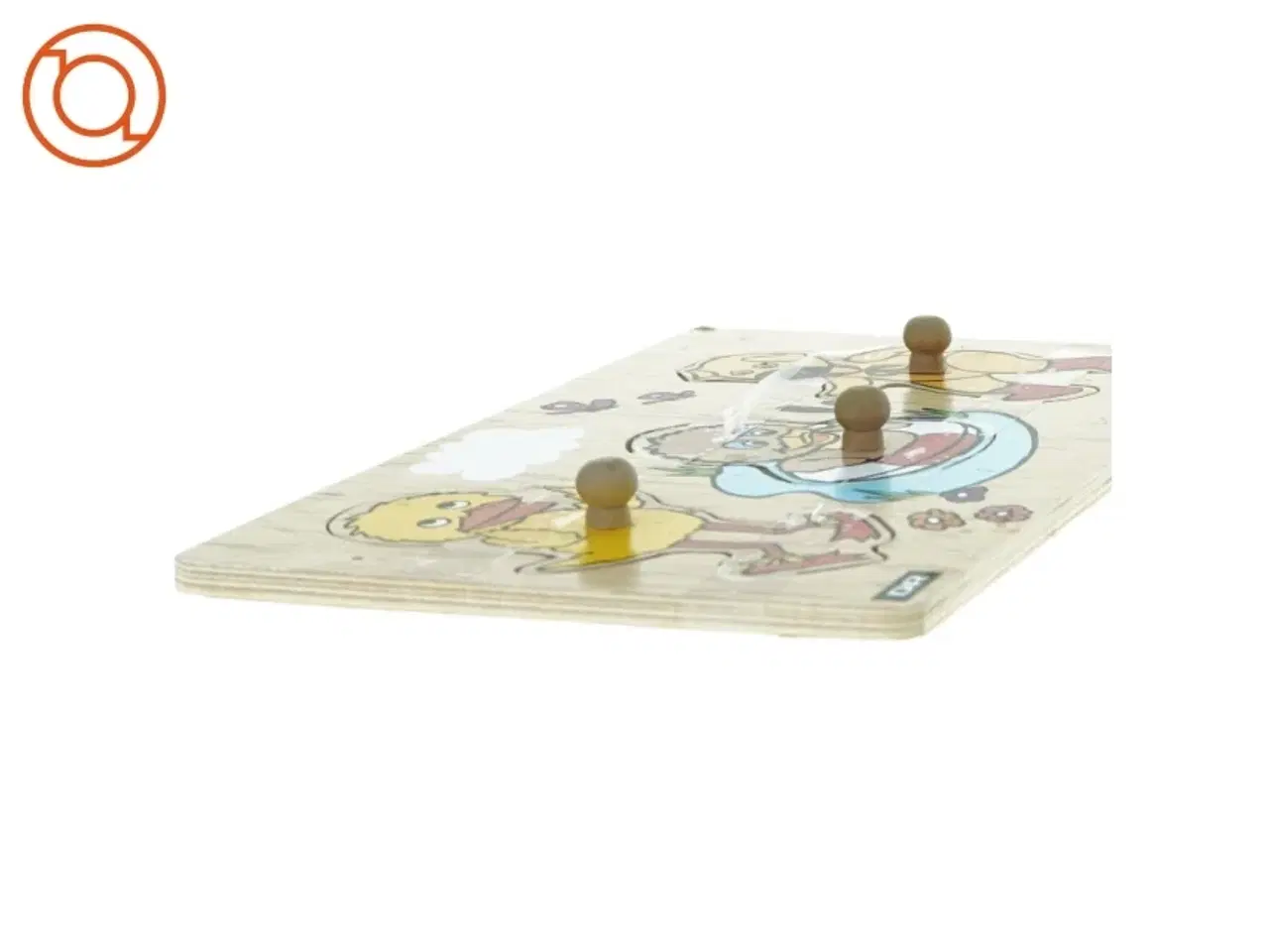 Billede 4 - Puslespil med bamse og kylling fra DR (str. 30 x 17)