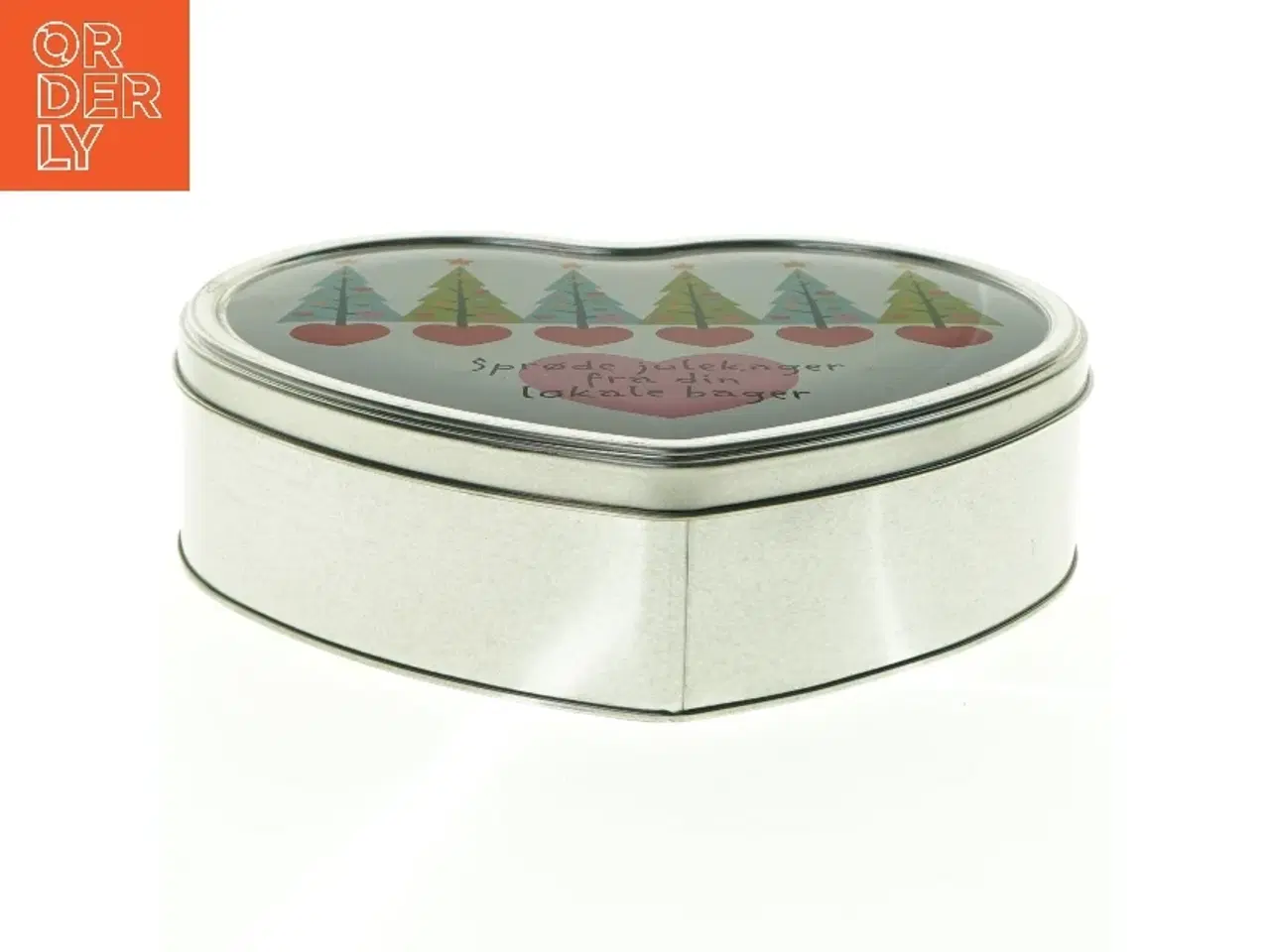 Billede 4 - Hjerteformet kagedåse (str. 22 x 19 cm)