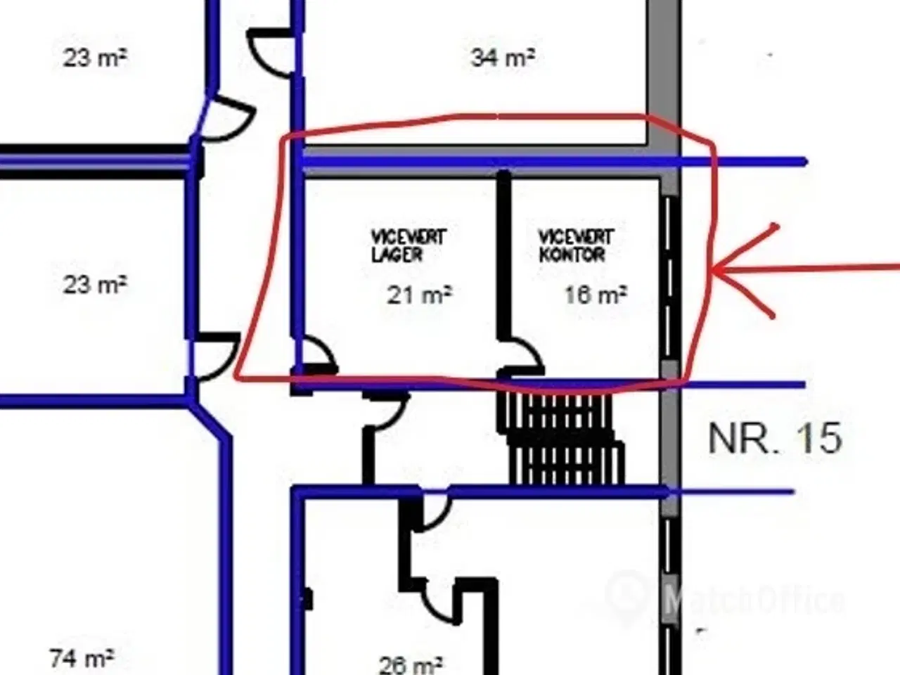 Billede 5 - Kælderrum kontor og lager.