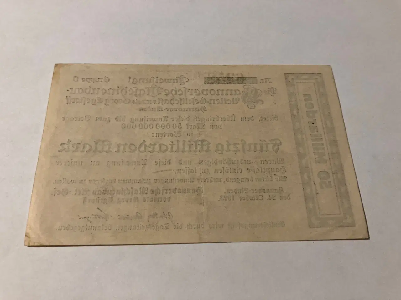 Billede 2 - 50 Milliarden 1923 Germany