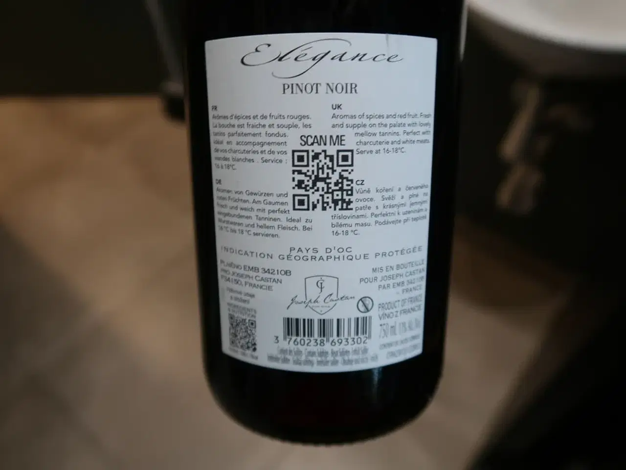 Billede 3 - 6 flasker Rødvin Famille Castan Pinot Noir 2024