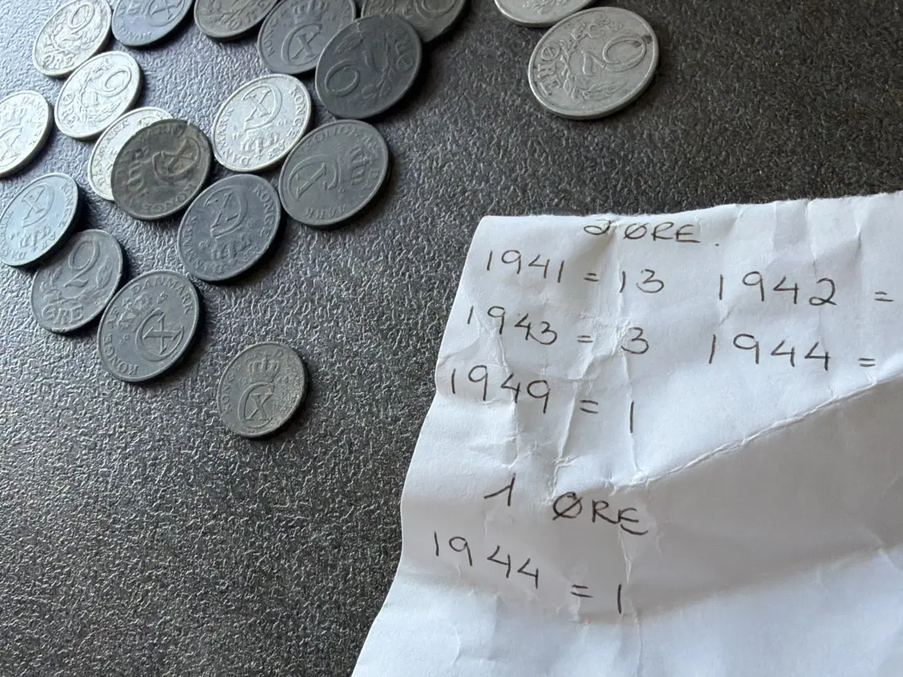 Billede 3 - En 1 øre og 2 øre