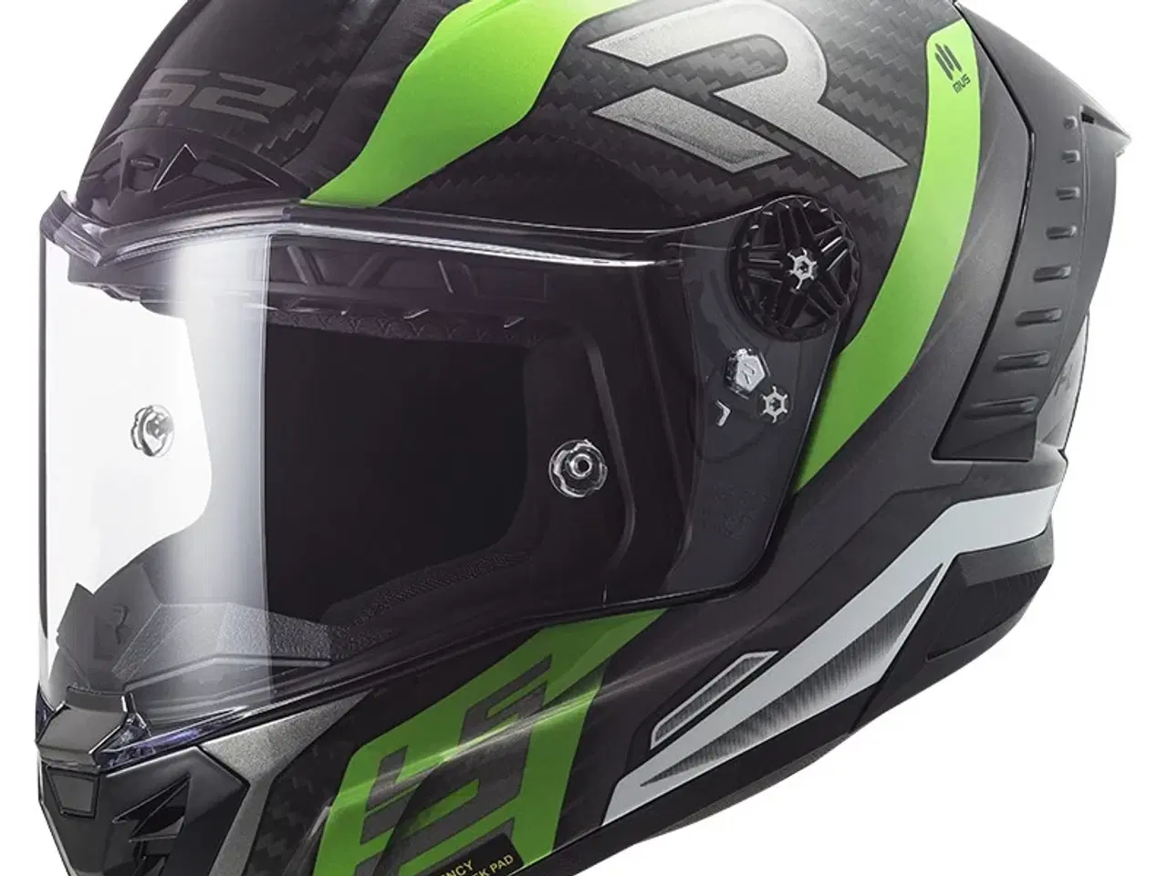 Billede 1 - LS2 Thunder Supra Green White - FØR 4199