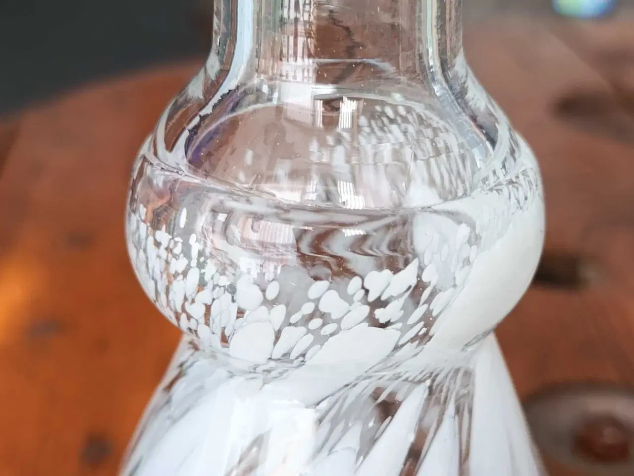 Billede 3 - Dansk glaspuster blomstervase 