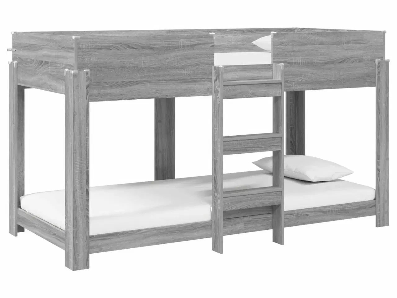 Billede 2 - Køjeseng til Børn Grå Sonoma 90 x 200 cm Konstrueret træ