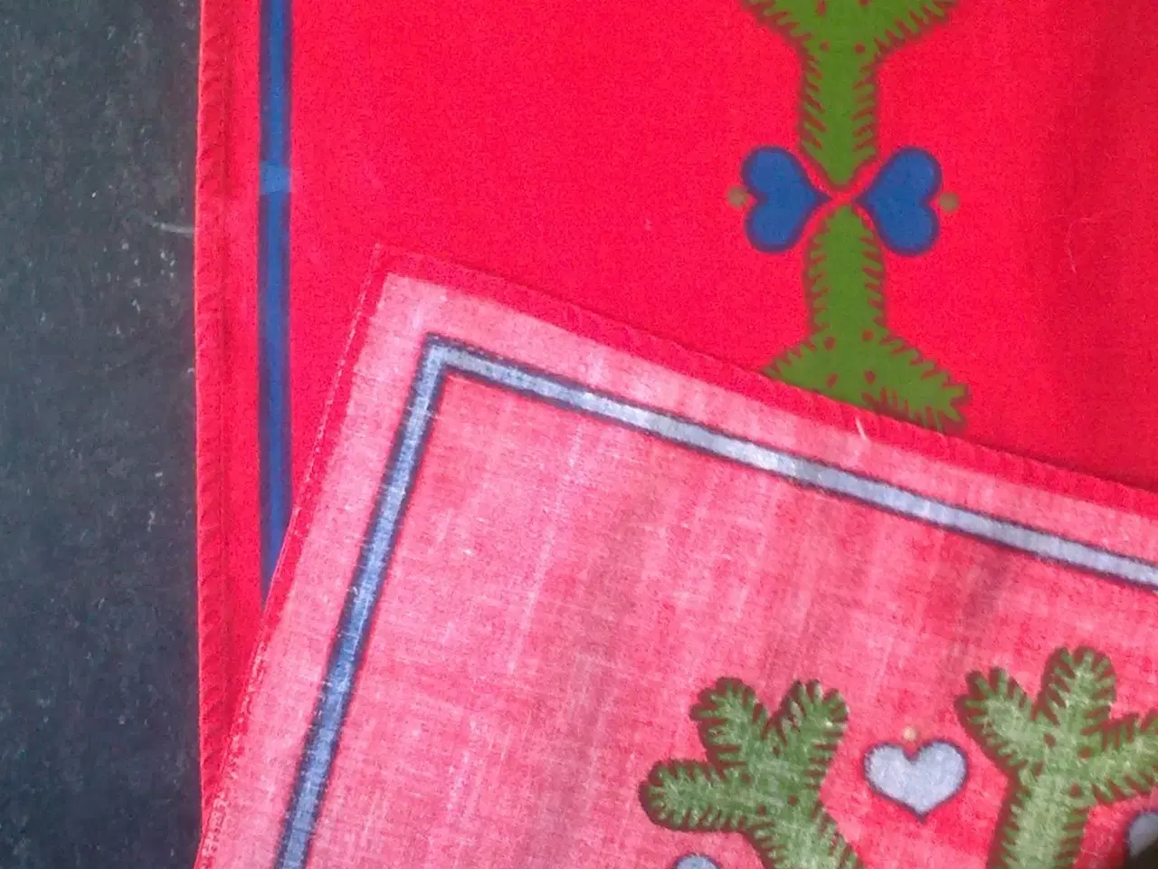 Billede 4 - Juleløber tekstil print svensk RETRO bred lysedug 