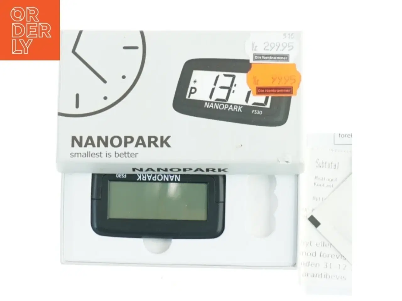 Billede 5 - Elektronisk p-skive fra Nanopark (str. 15x8 cm)