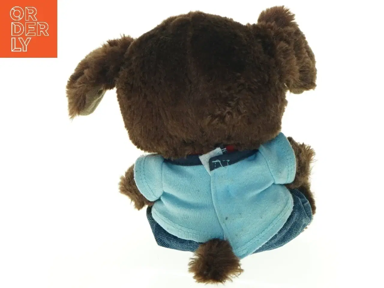 Billede 4 - Tøjdyr hund med tøj (str. H. 18 cm)