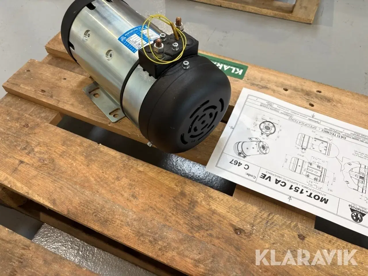 Billede 4 - El-motor Metalrota 151NA - 24 volt